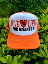 Load image into Gallery viewer, Love All Life Foundation Foam Trucker Hat
