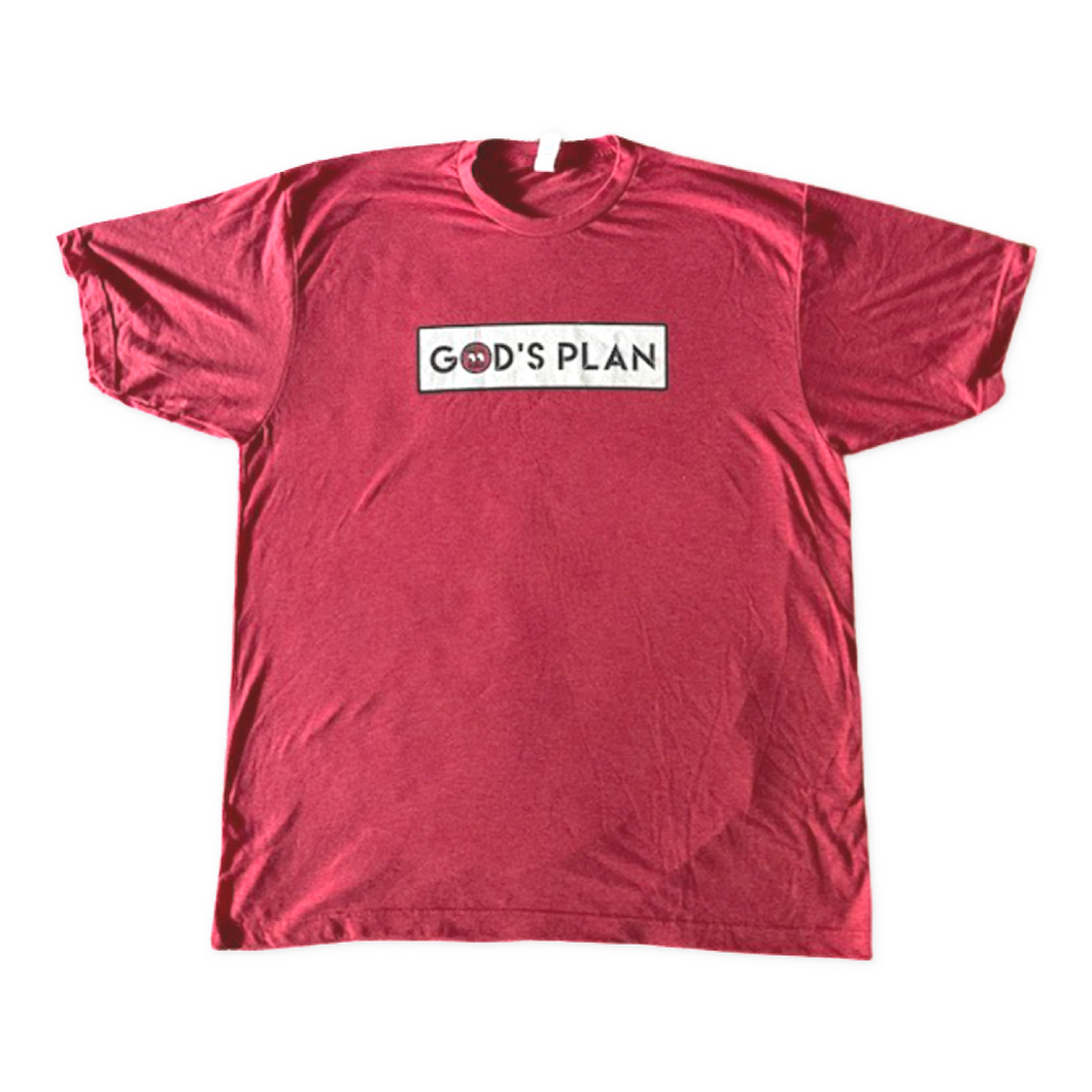 God's Plan T-shirt - Red