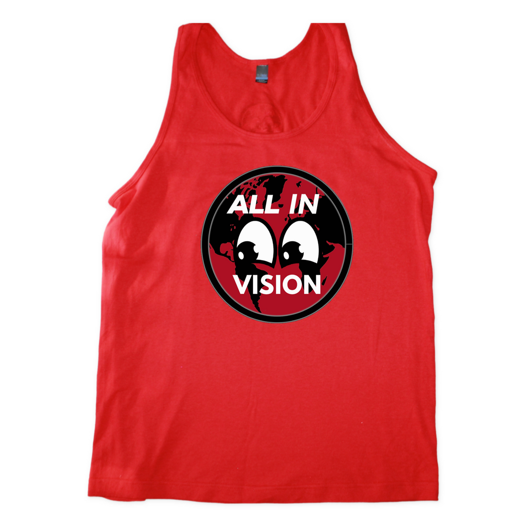 All in Vision Logo Tank - Red