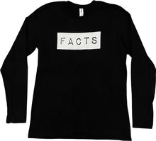 Load image into Gallery viewer, Facts (Bold) Long Sleeve T-Shirt- Black
